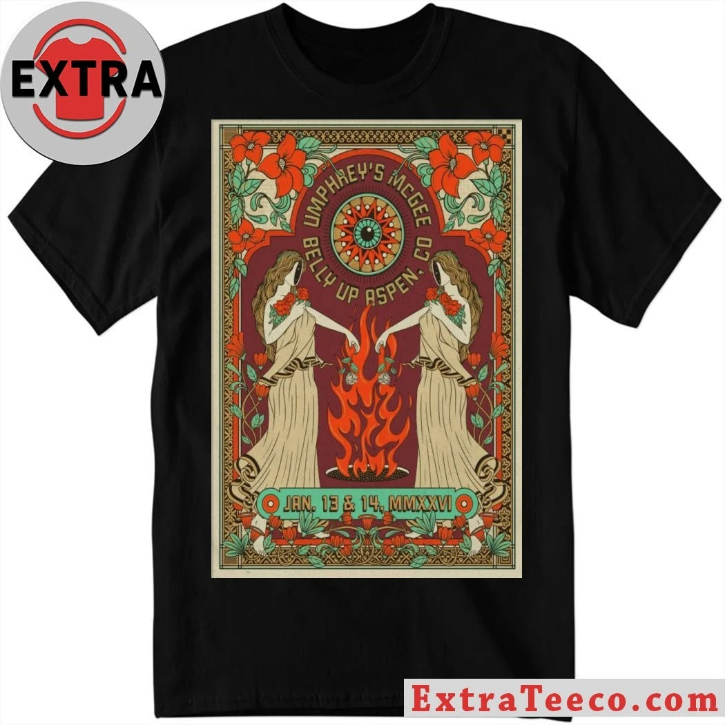 Official Umphrey’s McGee Jan 13-14 2026 At Belly Up Aspen Show Poster Shirt