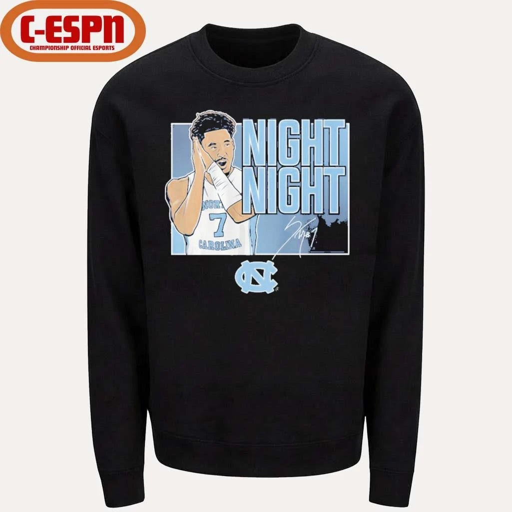 Official Unc Tar Heels Basketball Seth Trimble Night Night Shirt