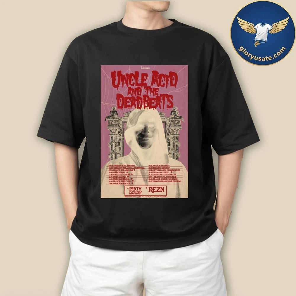 Official Uncle Acid And The Dead Beats Europe Tour 2026 Poster Shirt