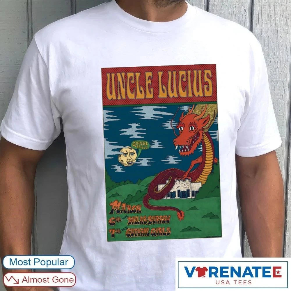 Official Uncle Lucius Gruene Hall In New Braunfels, TX March 6-7 2026 Poster t-shirt