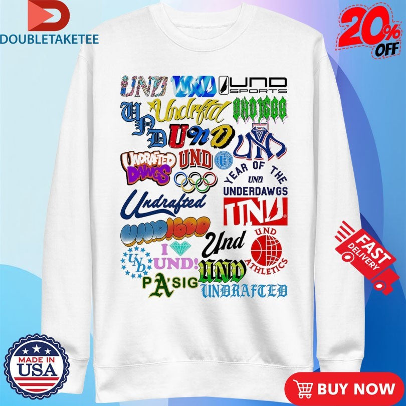 Official Undrafted Logos V3 Shirts