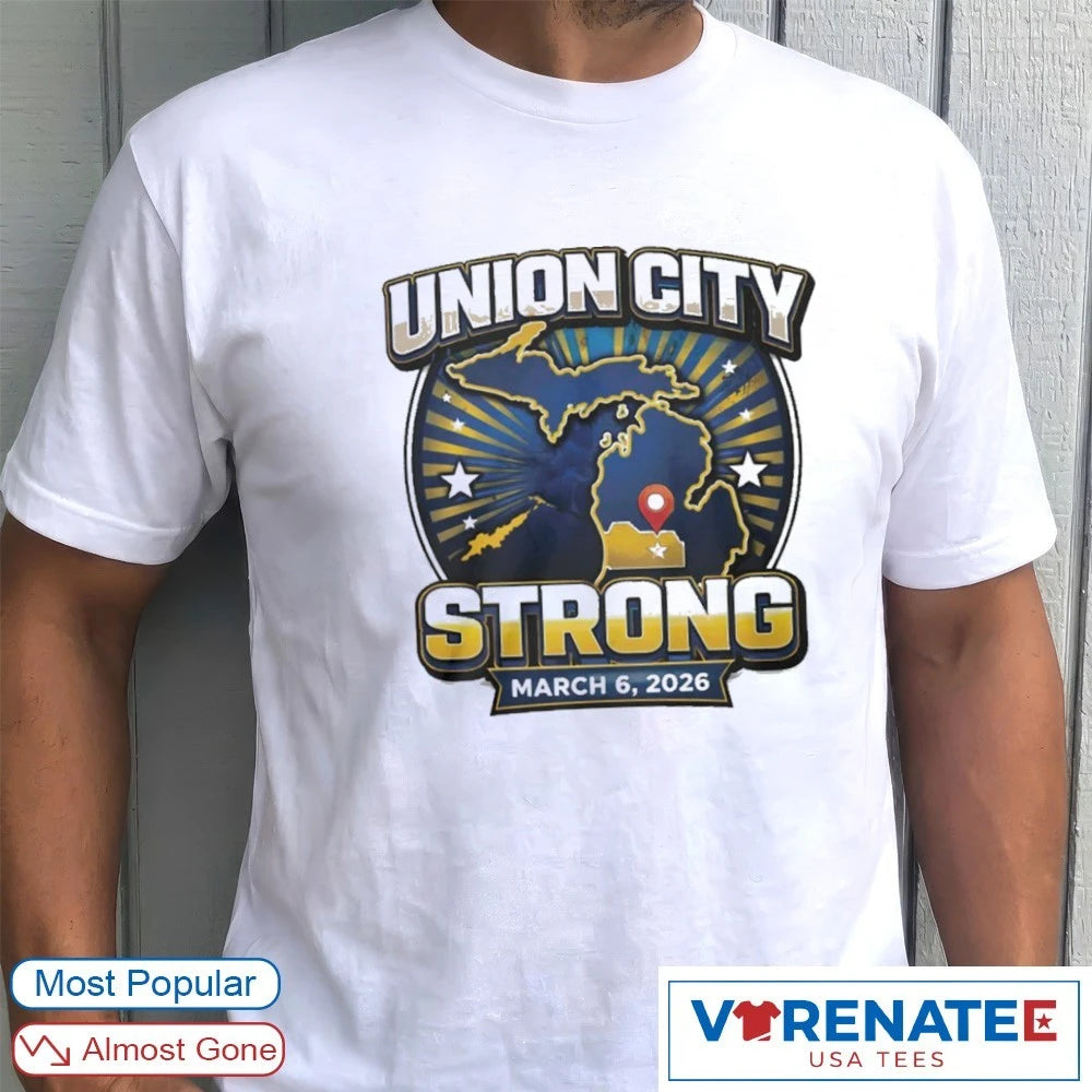 Official Union City Strong Relief March 6 2026 – Michigan Tornado T-Shirt