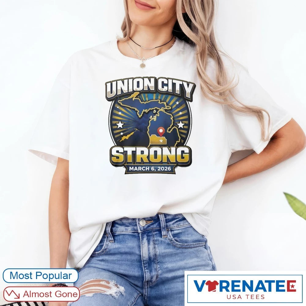 Official Union City Strong Relief March 6 2026 – Michigan Tornado T-Shirt