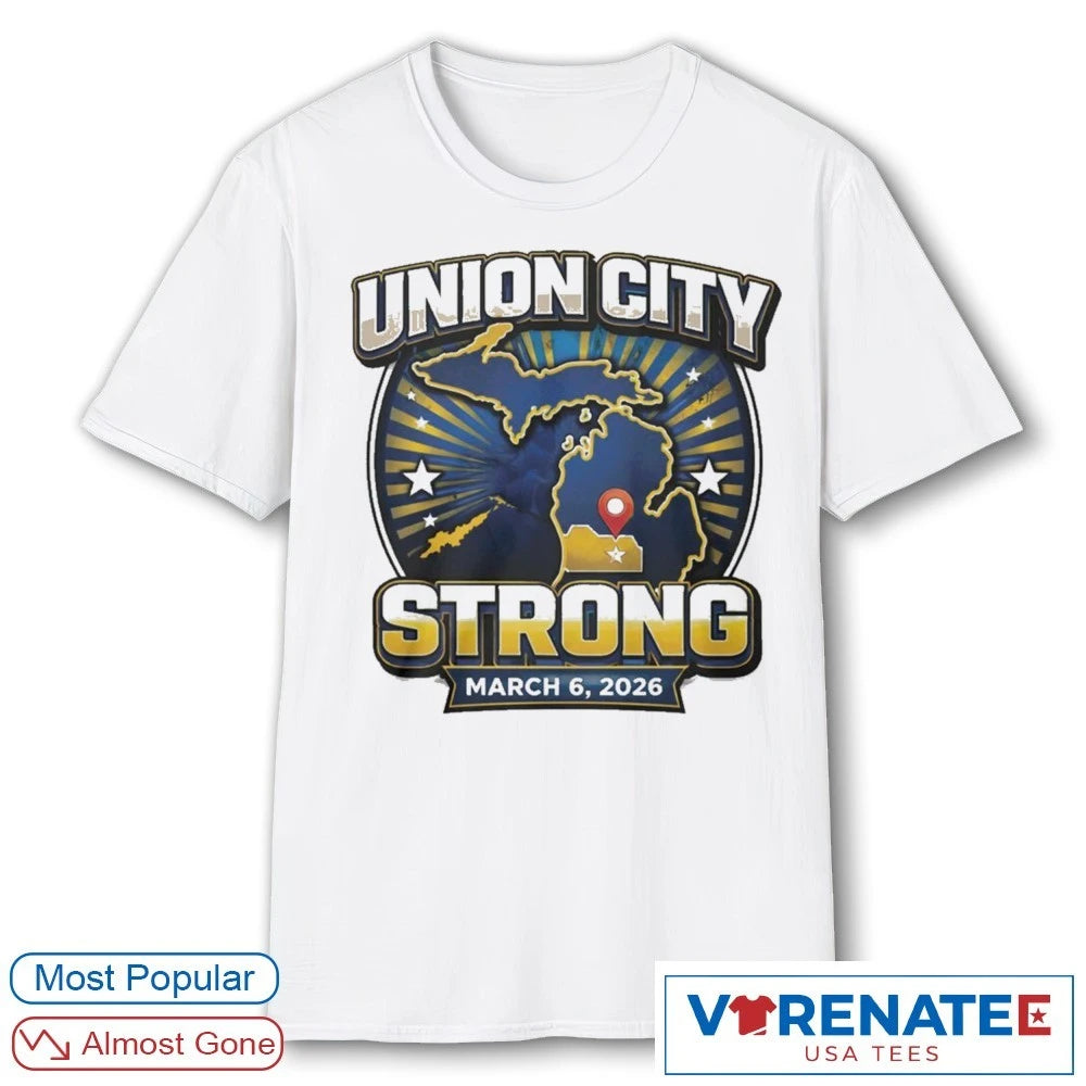 Official Union City Strong Relief March 6 2026 – Michigan Tornado T-Shirt