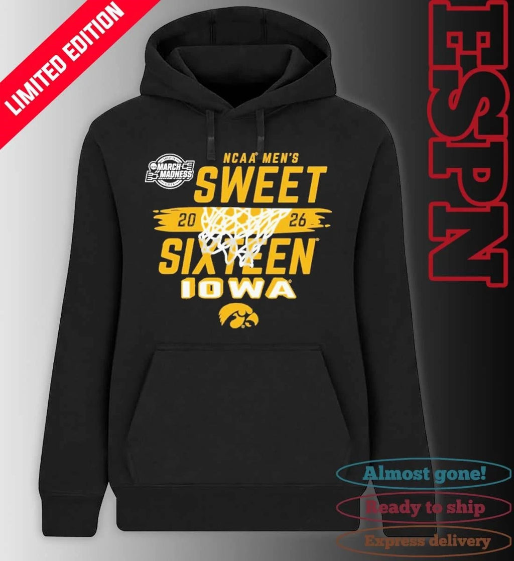 Official University of Iowa Men’s Basketball Sweet Sixteen Bound Shirt