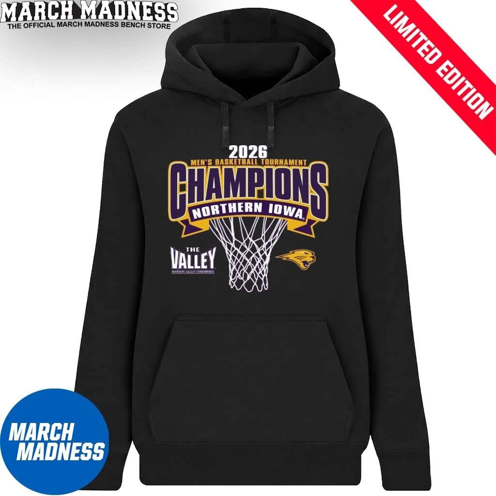 Official University of Northern Iowa Panthers MVC Men’s Basketball Tournament Champions Shirt