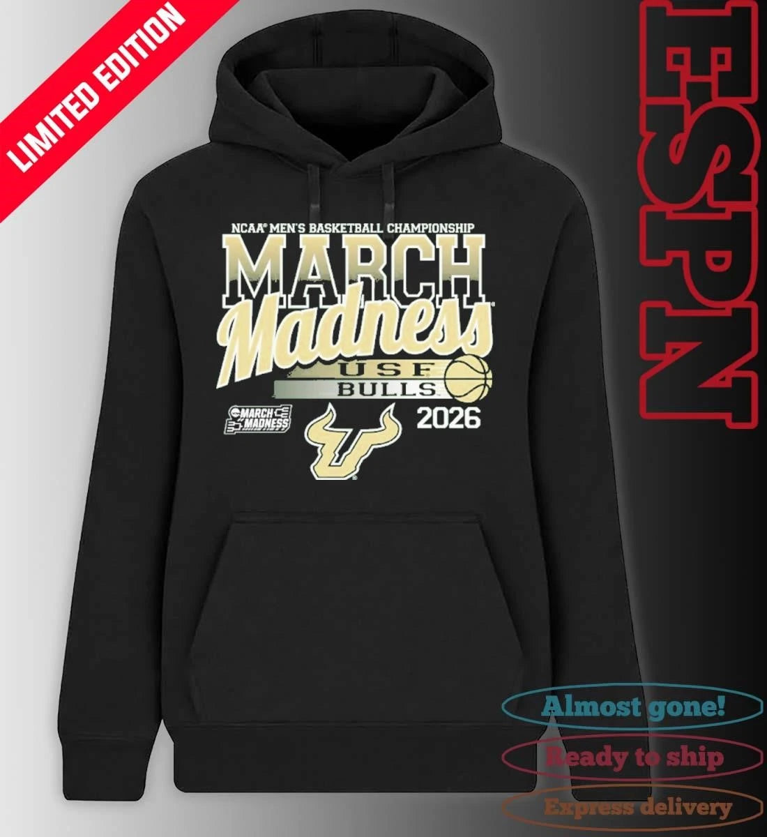 Official University of South Florida Men’s Basketball 2026 March Madness Bound Shirt