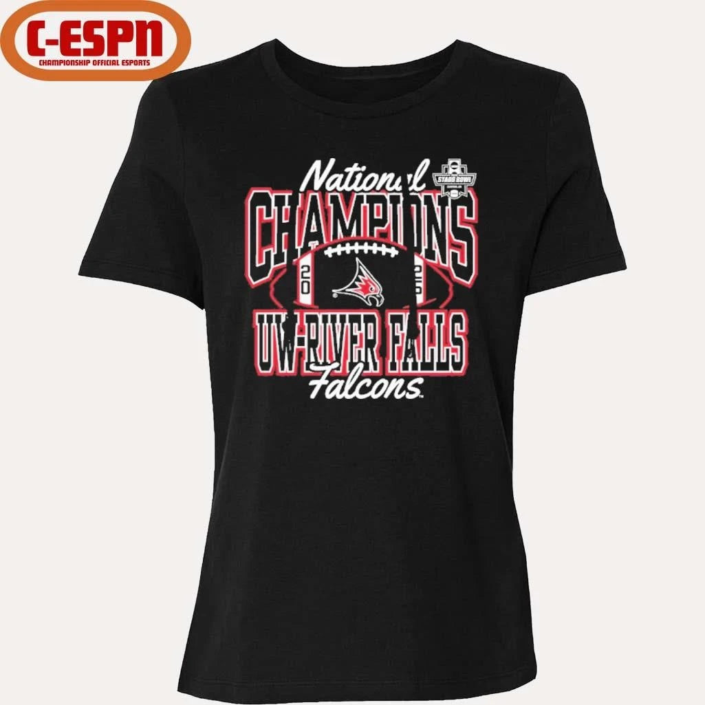Official University of Wisconsin – River Falls Football 2025 DIII National Champions Shirt