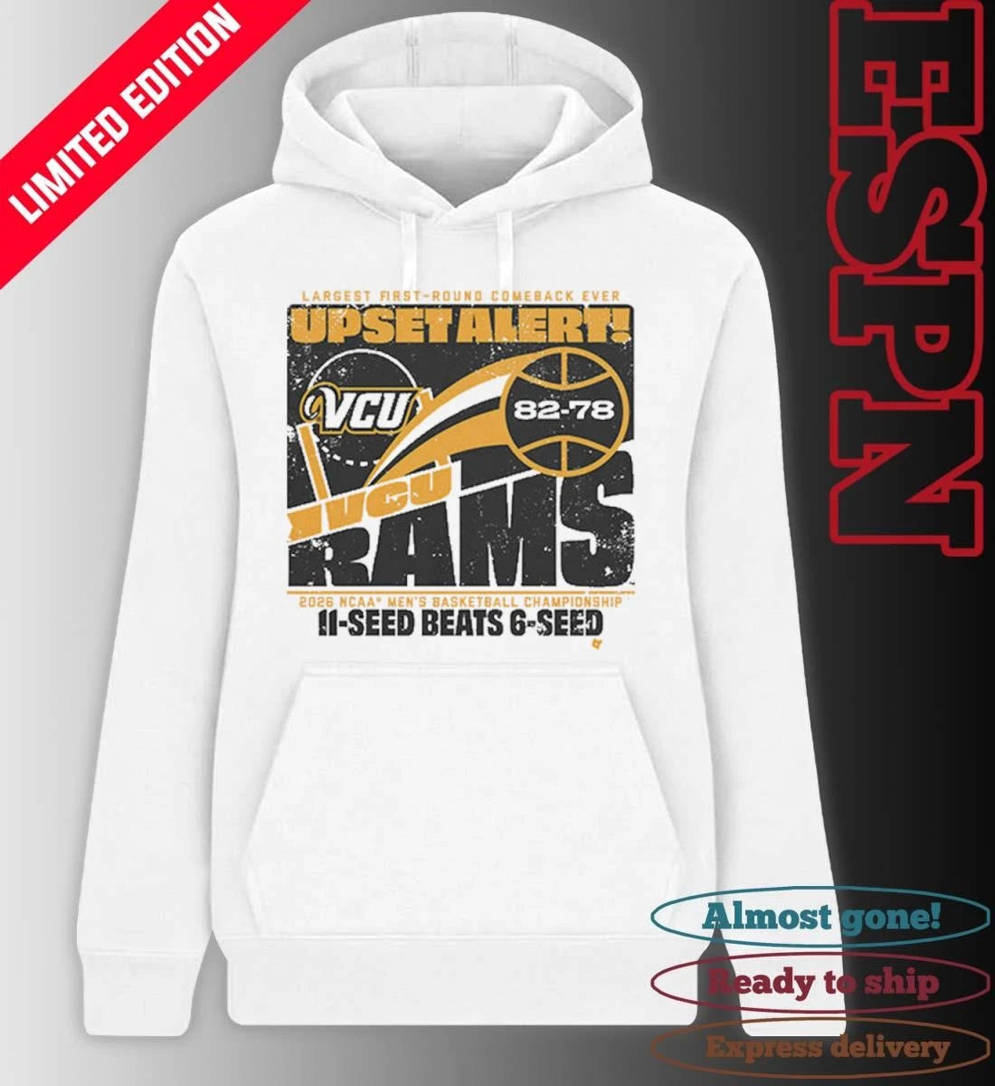 Official VCU Men’s Basketball 2026 March Madness Upset Alert Shirt