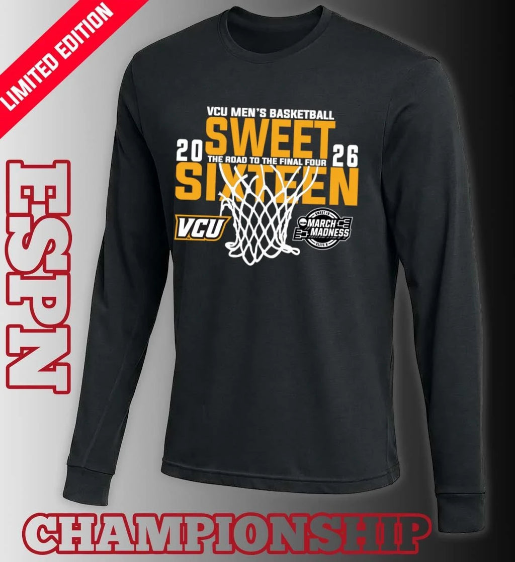 Official VCU Men’s Basketball 2026 Sweet Sixteen The Road To The Final Four Shirt