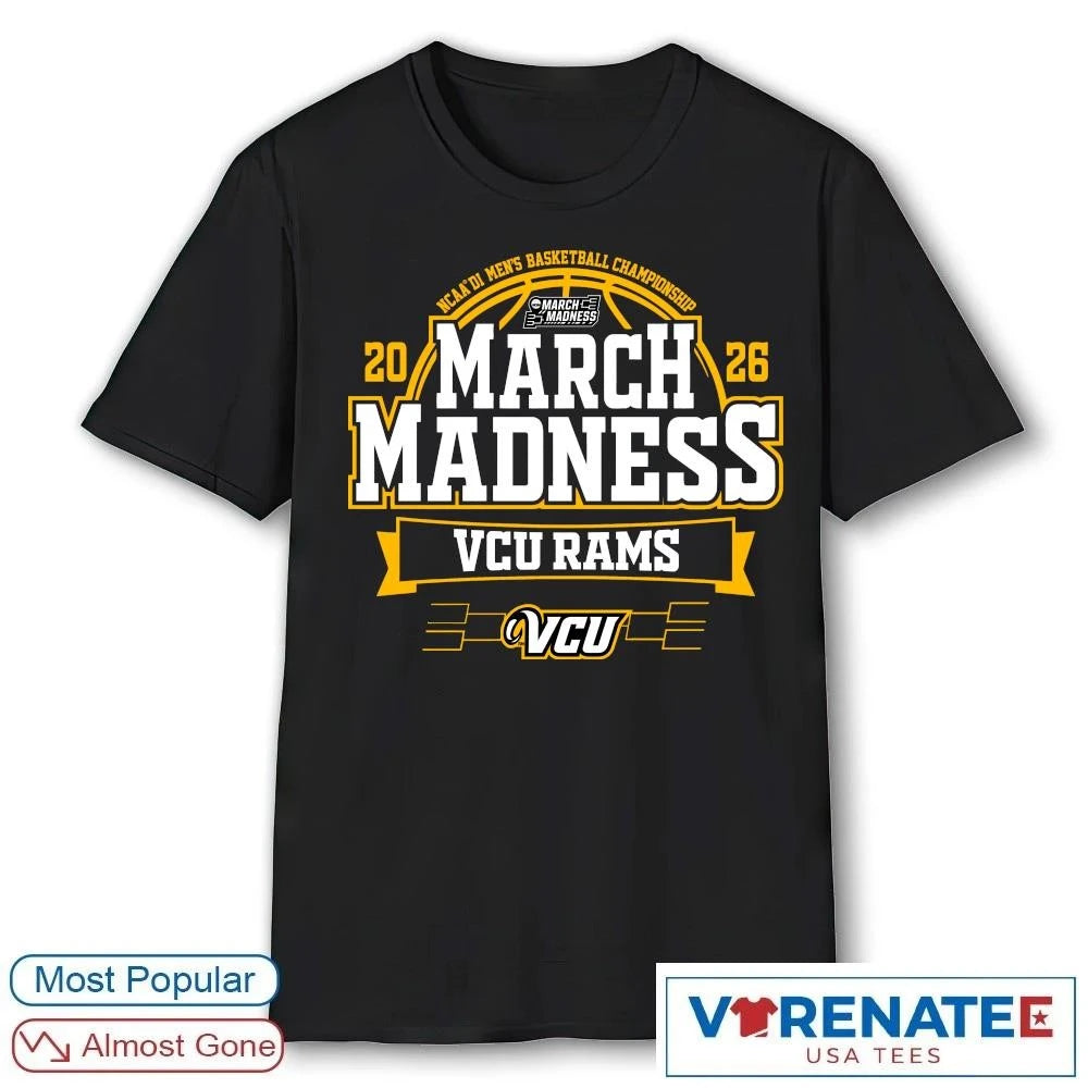 Official VCU Rams 2026 NCAA DI Men’s Basketball Championship March Madness Bound T-Shirt