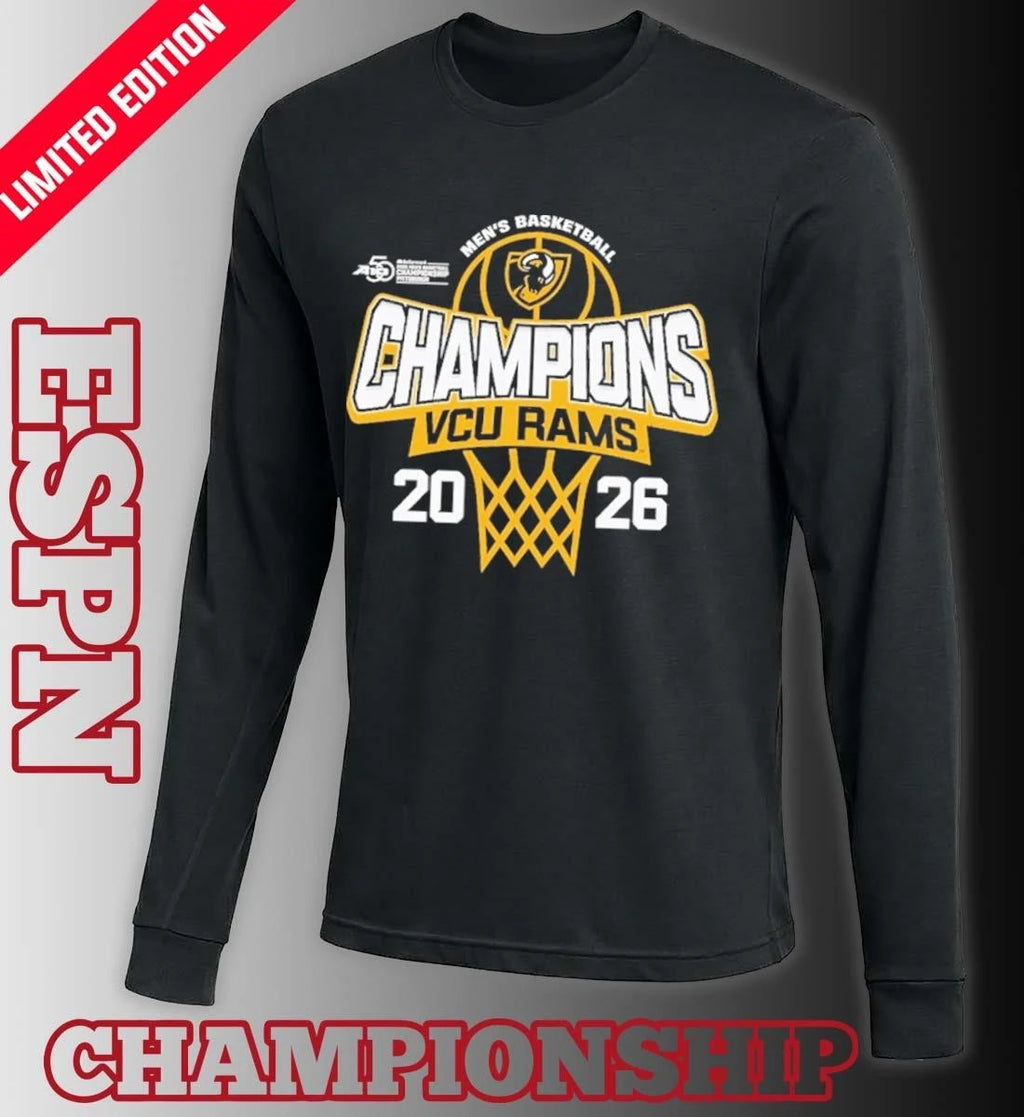 Official VCU Rams A-10 Men’s Basketball Tournament Champions Official T-Shirt