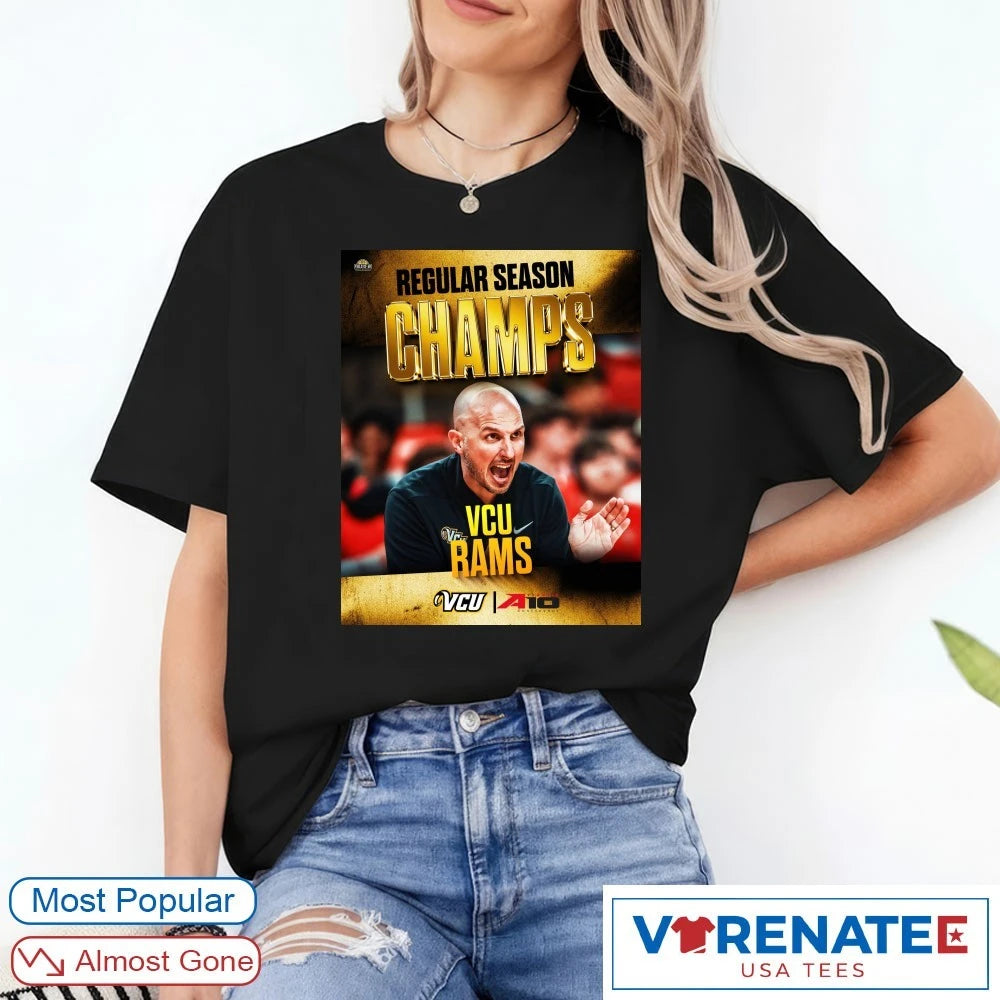 Official VCU Rams Atlantic 10 Conference Regular Season Champions Poster T-Shirt