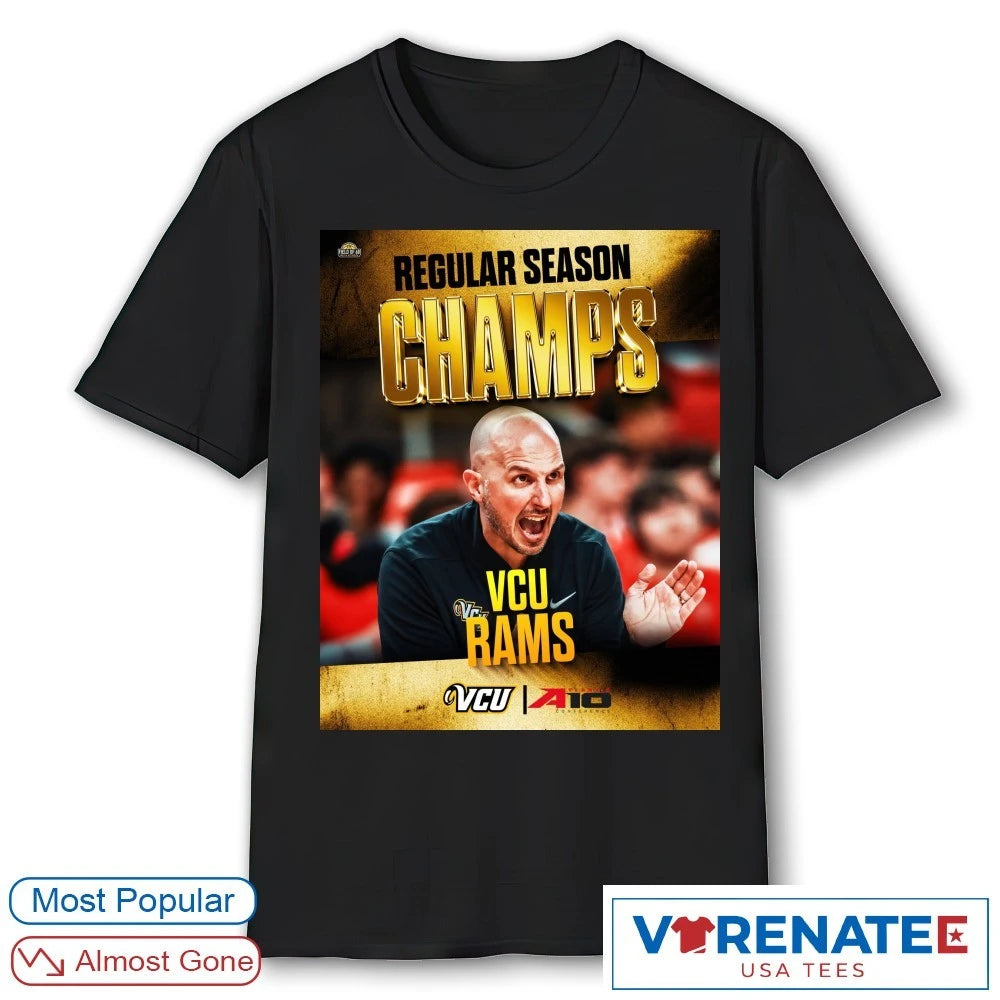 Official VCU Rams Atlantic 10 Conference Regular Season Champions Poster T-Shirt