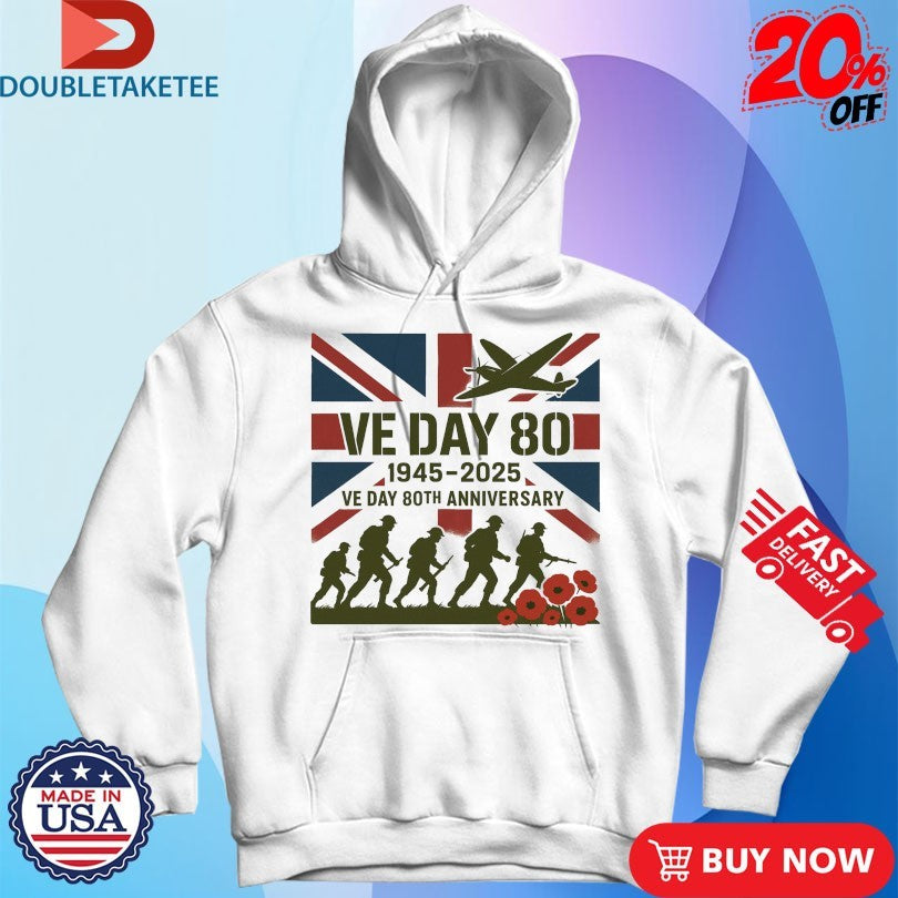 Official VE Day 80th Anniversary 1945-2025 Shirts