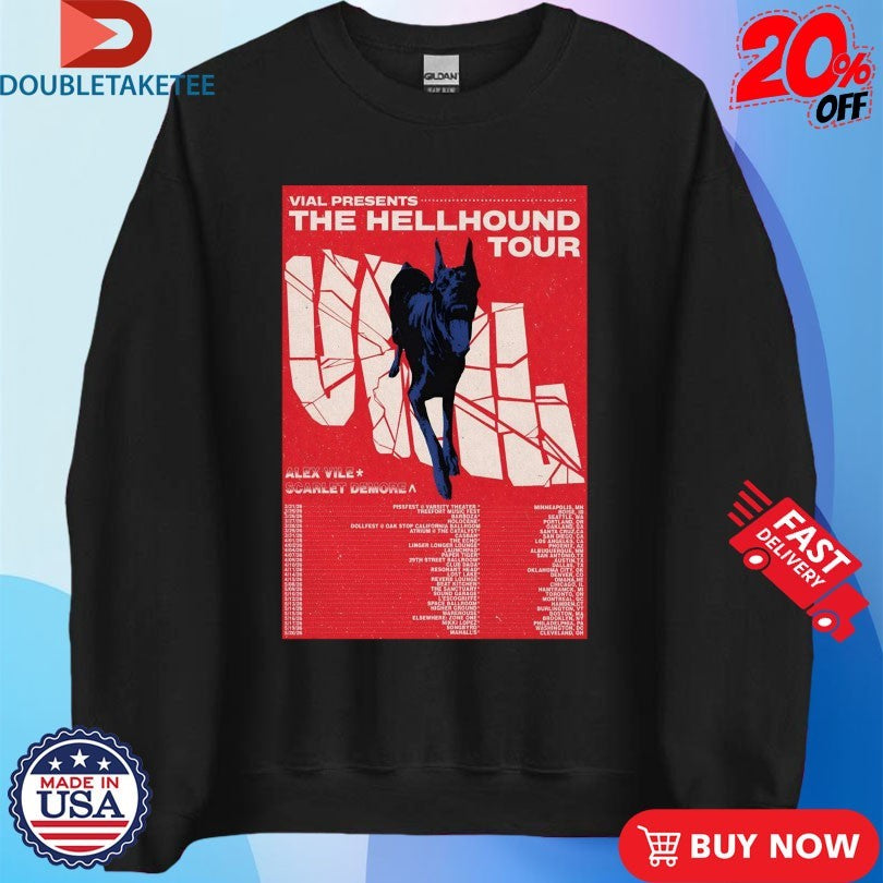Official VIAL The Hellhound Tour 2026 Dates Shirts