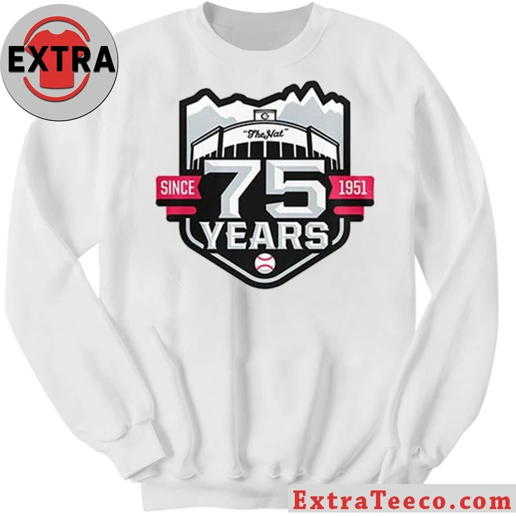 Official Vancouver Canadians 75th Anniversary Logo Hoodie T-Shirt