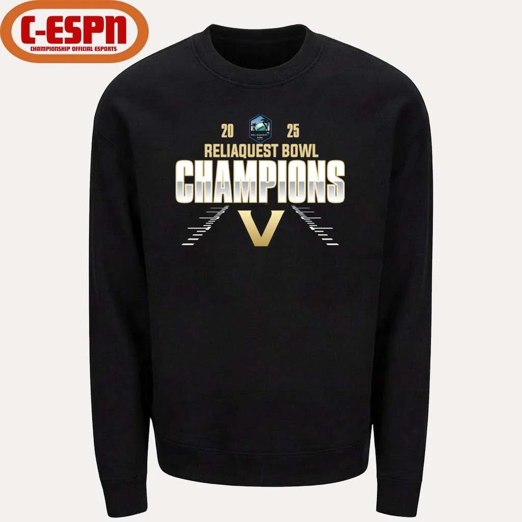 Official Vanderbilt Commodores Reliaquest Bowl Champions 2025 shirt