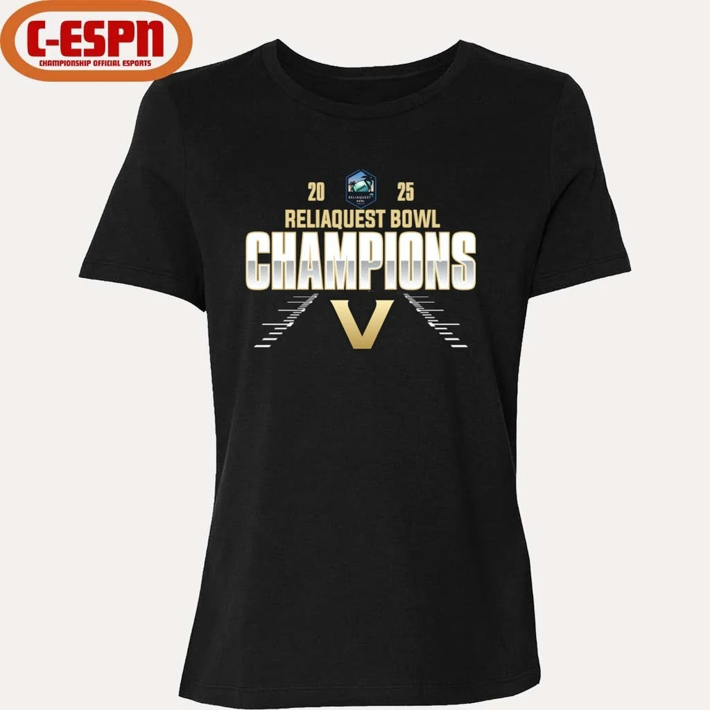 Official Vanderbilt Commodores Reliaquest Bowl Champions 2025 shirt