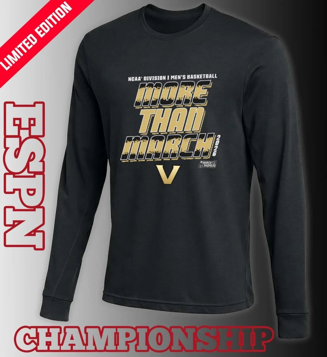 Official Vanderbilt Men’s Basketball More Than March 2026 Shirt