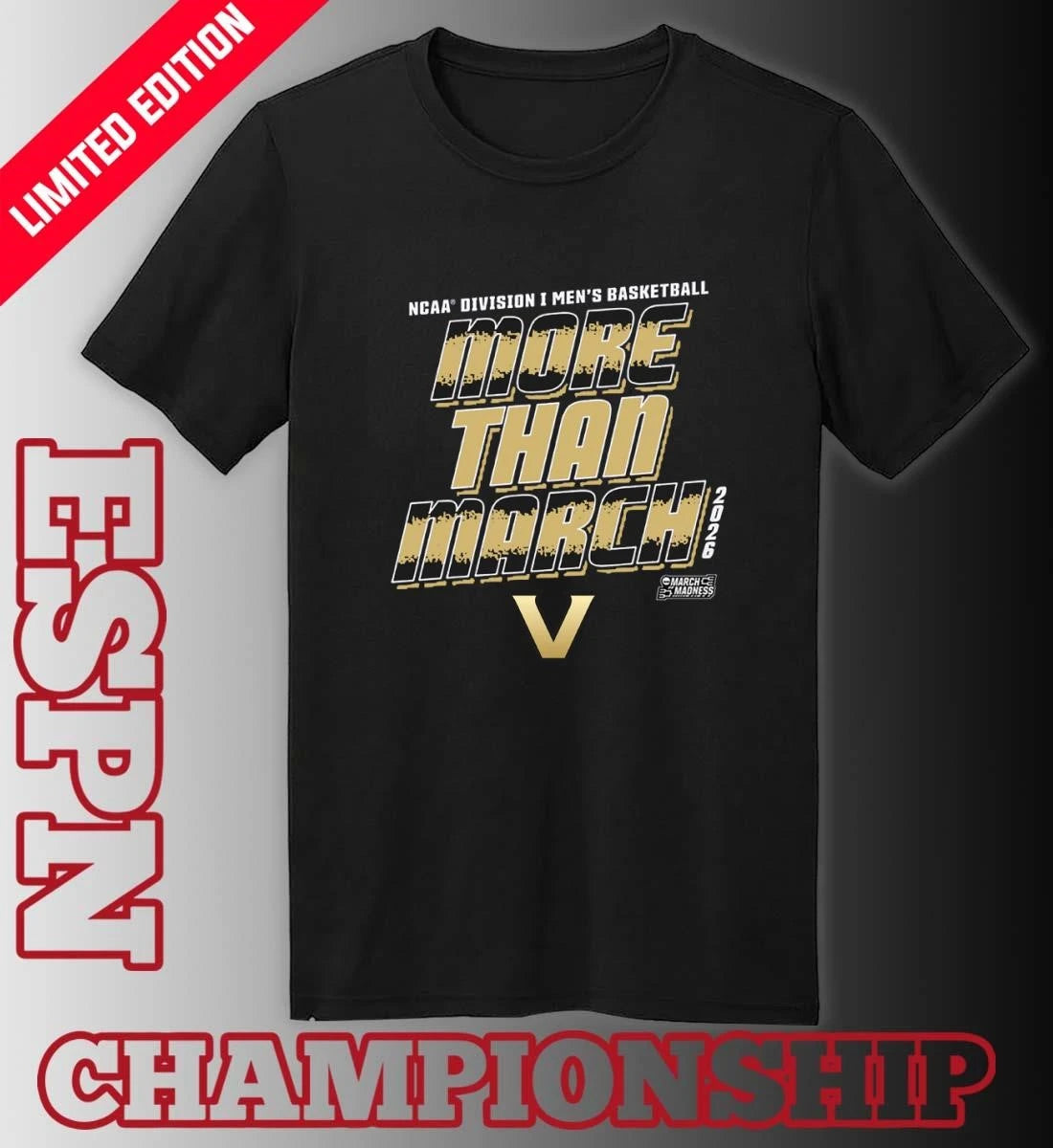 Official Vanderbilt Men’s Basketball More Than March 2026 Shirt