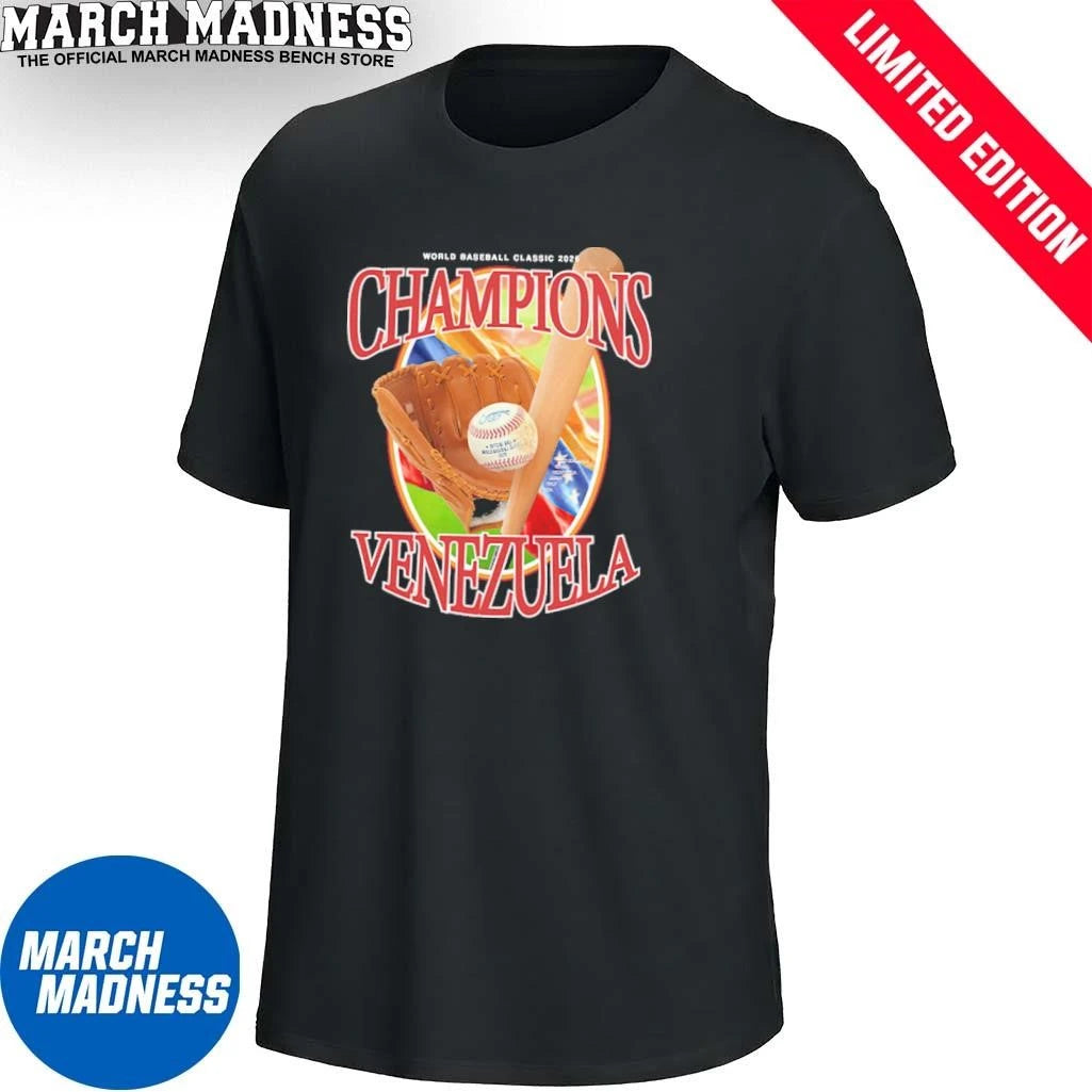 Official Venezuela Baseball Champions 2026 World Baseball Classic Vintage Shirt