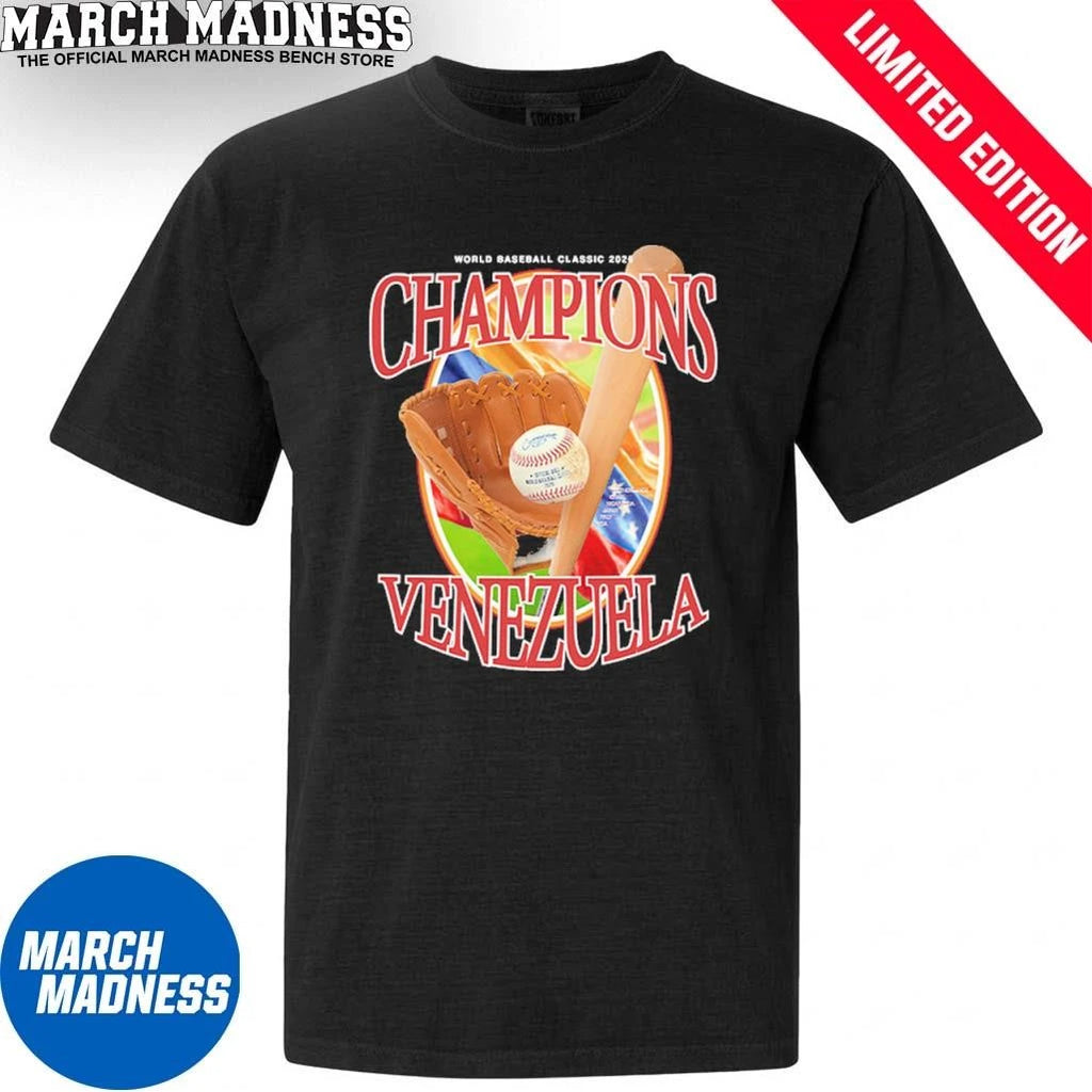 Official Venezuela Baseball Champions 2026 World Baseball Classic Vintage Shirt