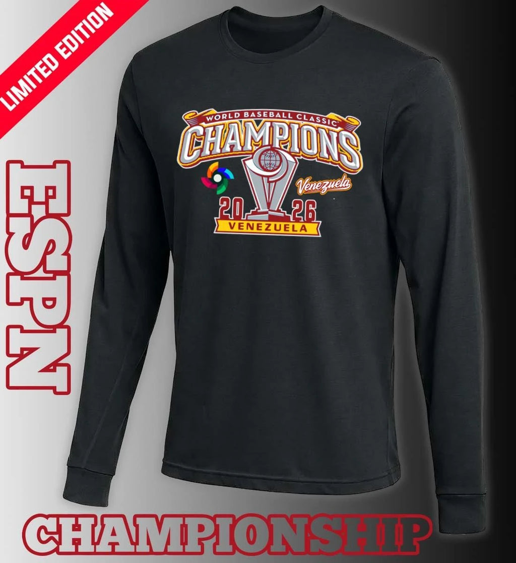 Official Venezuela Baseball World Baseball Classic 2026 Champions T-Shirt