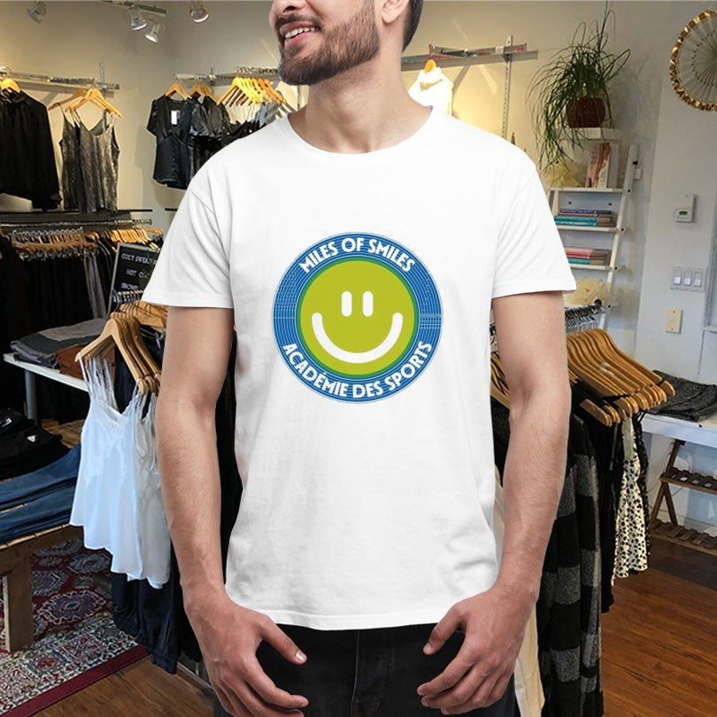 Official Vice 84 Miles Of Smiles Academie Des Sports Smiley Track Shirts