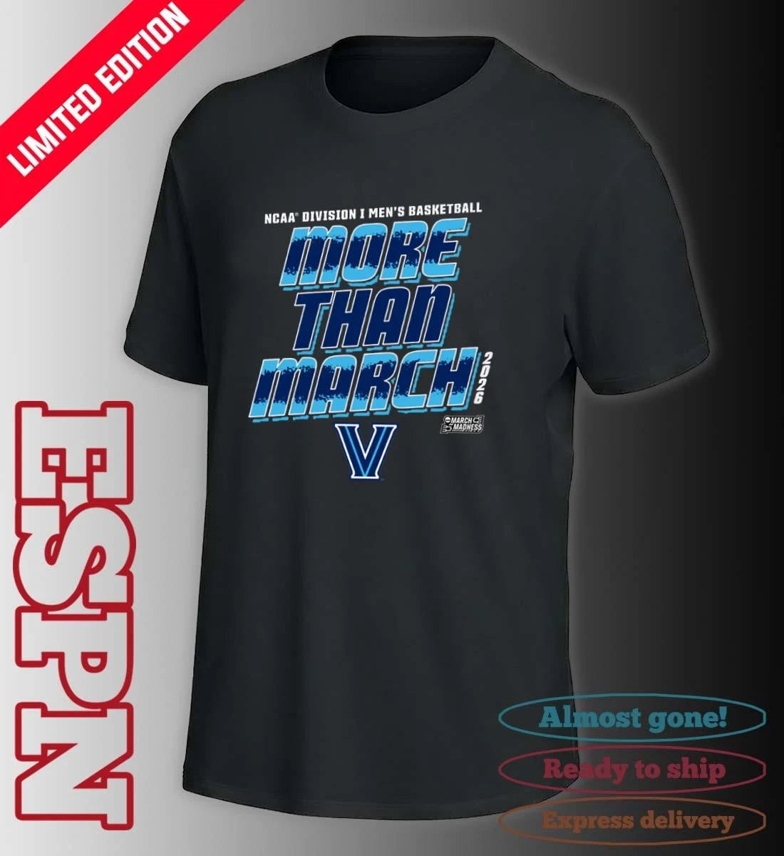 Official Villanova Men’s Basketball More Than March 2026 Shirt