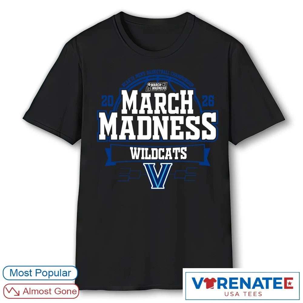 Official Villanova Wildcats 2026 NCAA DI Men’s Basketball Championship March Madness T-Shirt