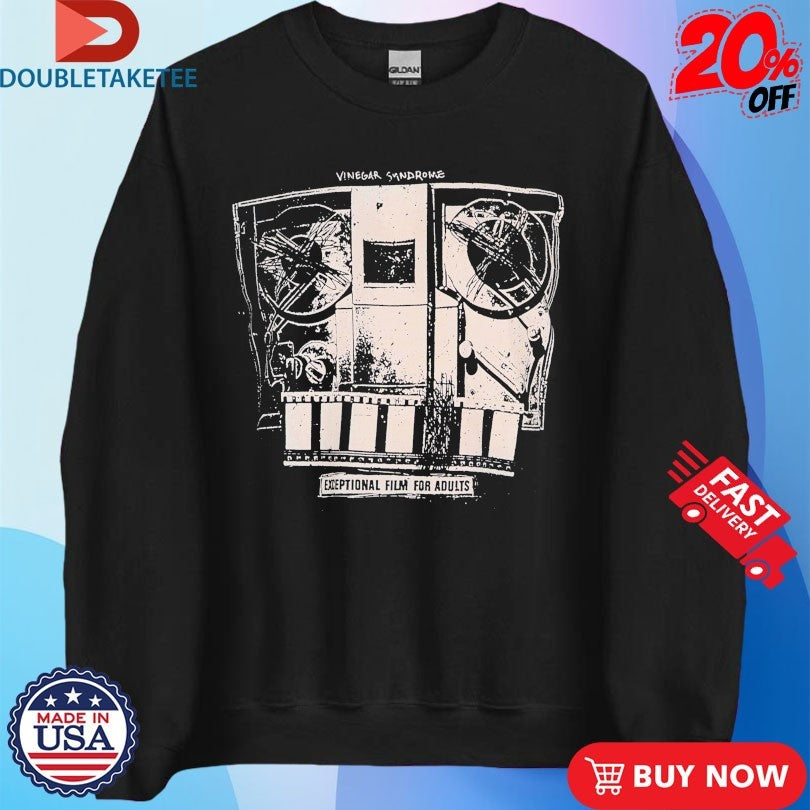 Official Vinegar Syndrome Film Scanner Shirts