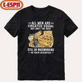 Official Vintage All Men Are Created Equal Only The Best Still Do Woodworking In Their Seventies Shirt