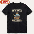 Official Vintage Never Underestimate An Old Man Who Still Plays Guitar In His Seventies shirt