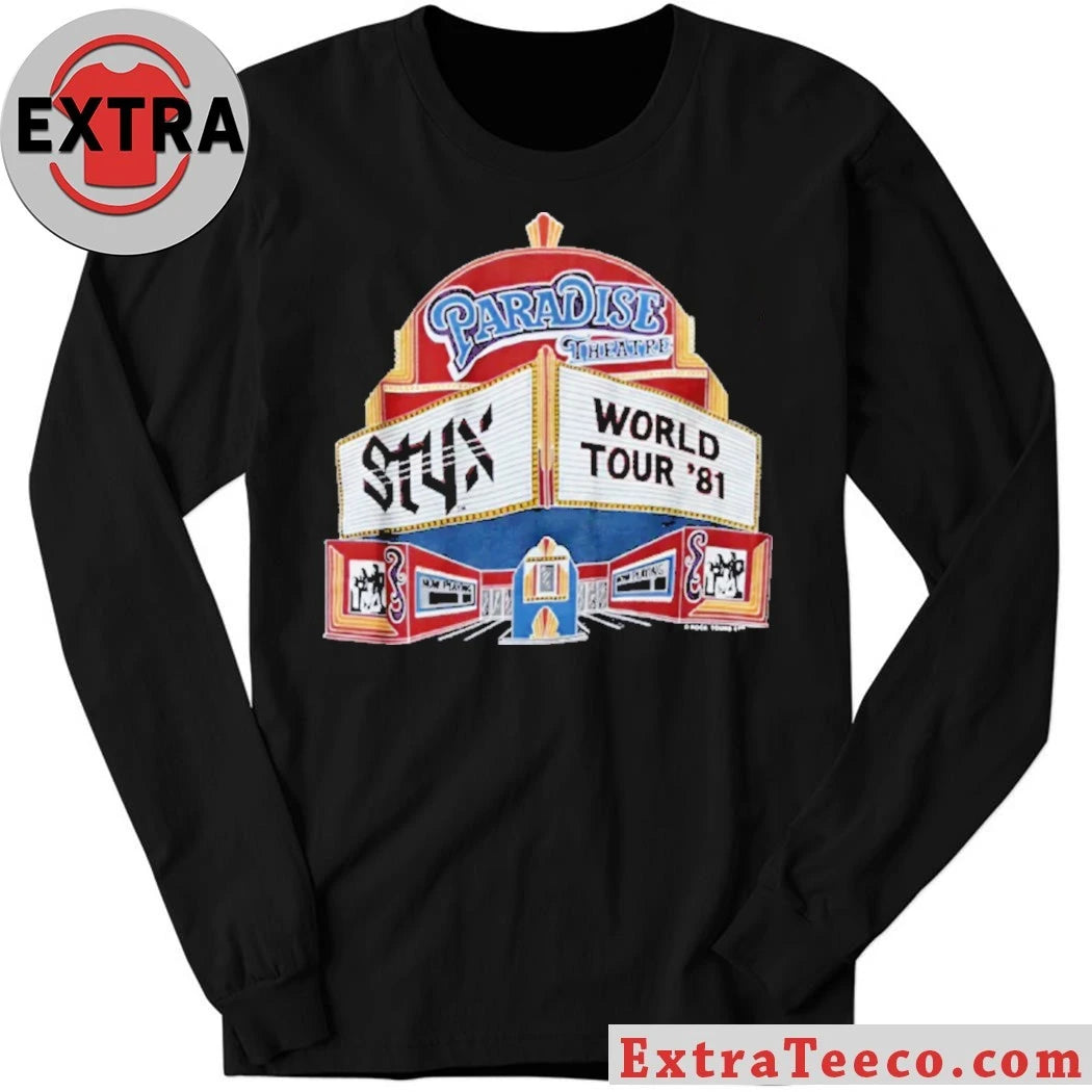 Official Vintage Shirt from the 1981 Paradise Theatre tour by the American rock band Styx