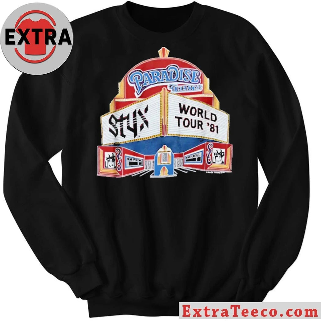Official Vintage Shirt from the 1981 Paradise Theatre tour by the American rock band Styx