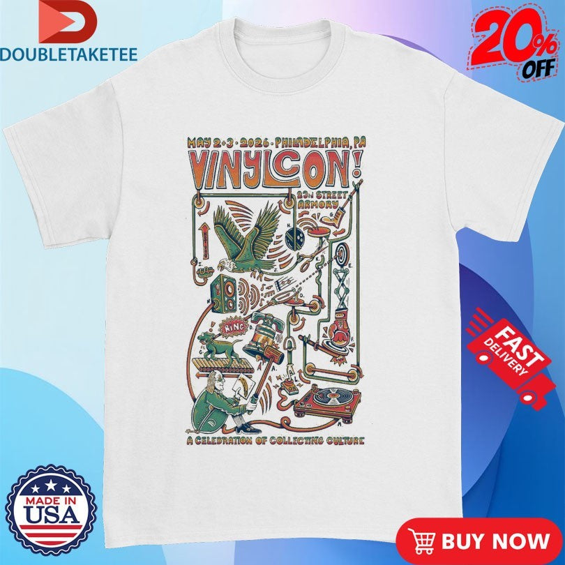 Official Vinylcon! May 2-3 2026 Philadelphia PA Shirts