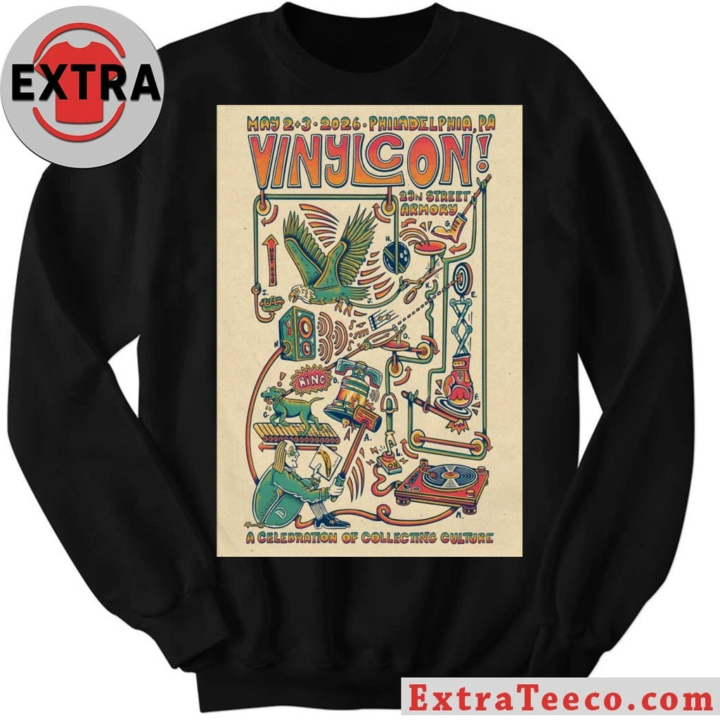 Official Vinylcon! Philadelphia PA 5-2 5-3-2026 Poster T-Shirt