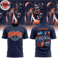 Official Virginia Cavaliers 2025 TaxSlayer Gator Bowl Champions Blue Logo T-Shirt