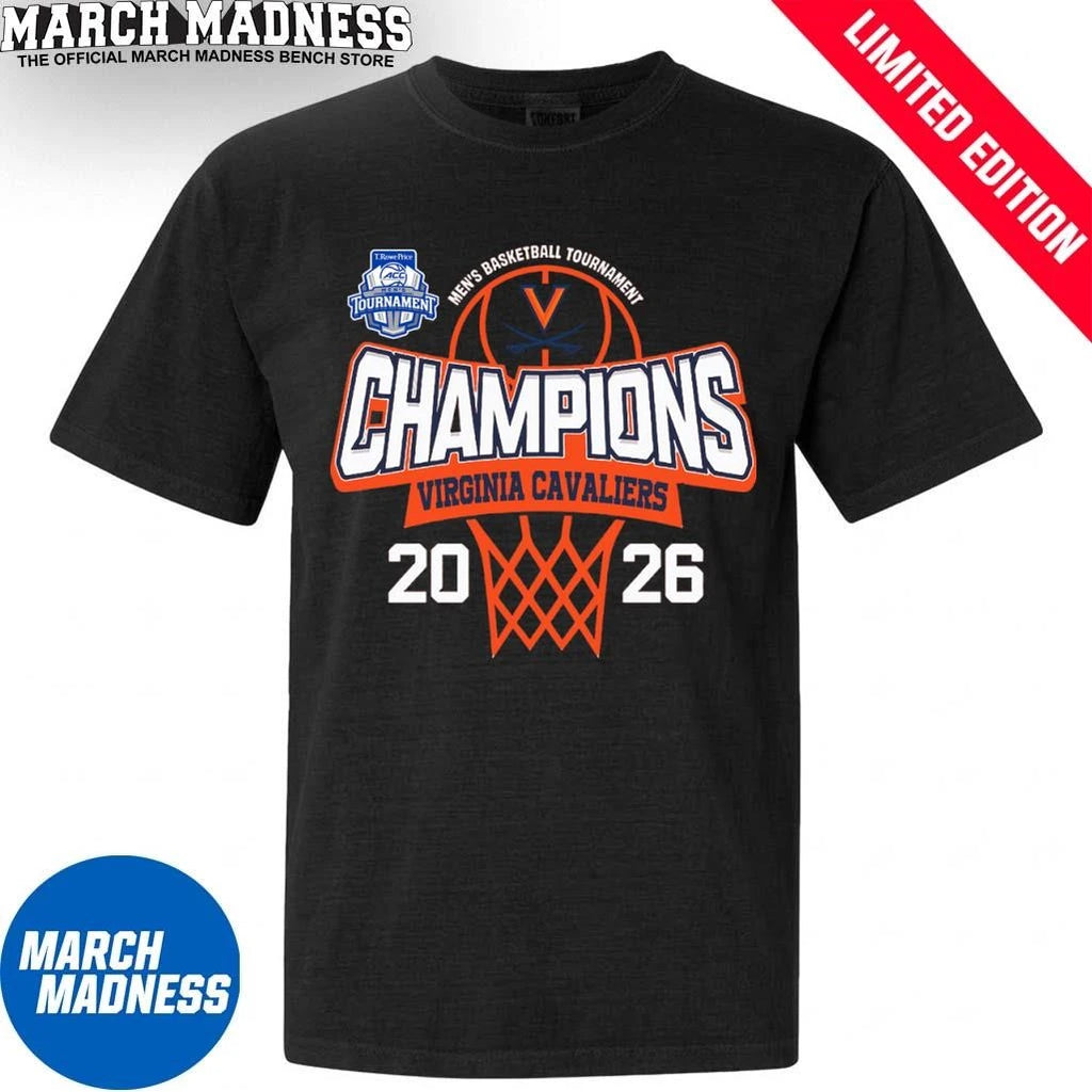 Official Virginia Cavaliers 2026 ACC Men’s Basketball Tournament Champions Shirt