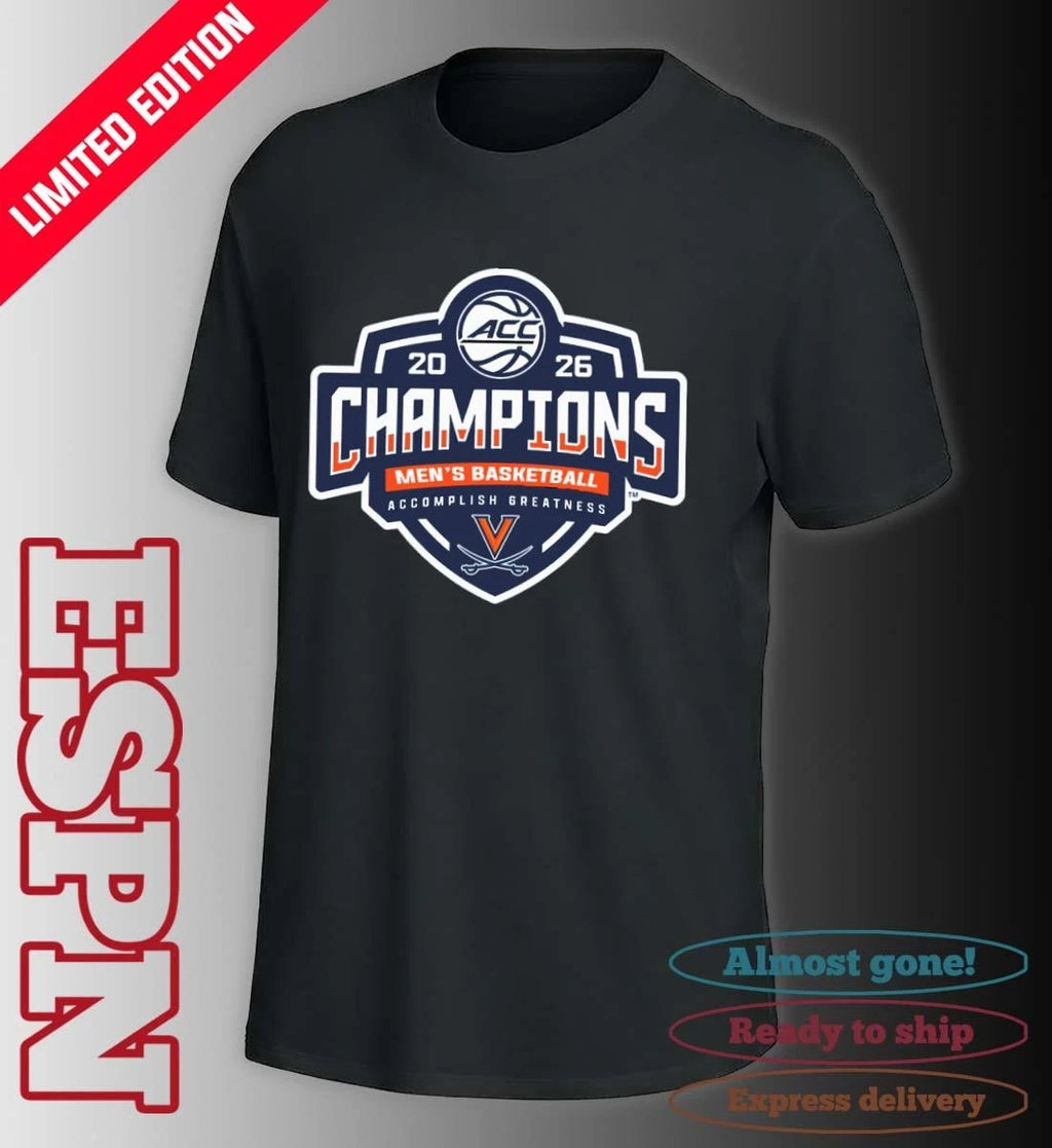 Official Virginia Cavaliers ACC Men’s Basketball Tournament Champions 2026 Official Logo T-Shirt