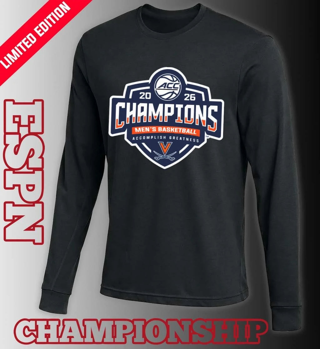 Official Virginia Cavaliers ACC Men’s Basketball Tournament Champions 2026 Official Logo T-Shirt