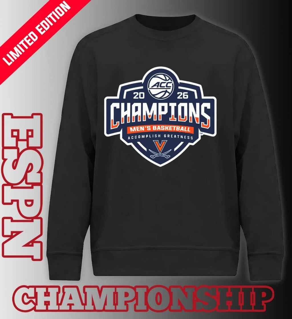 Official Virginia Cavaliers ACC Men’s Basketball Tournament Champions 2026 Official Logo T-Shirt