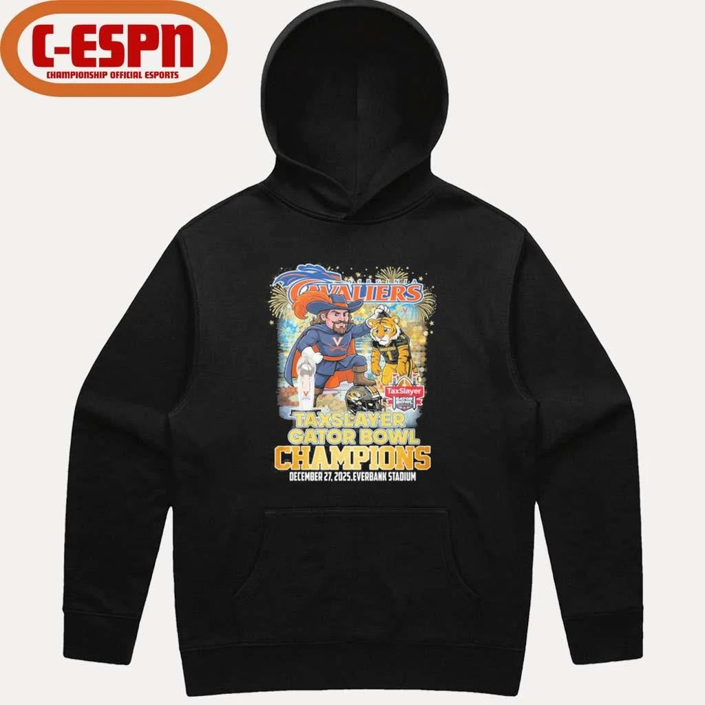 Official Virginia Cavaliers Mascot Gator Bowl Champions Shirt