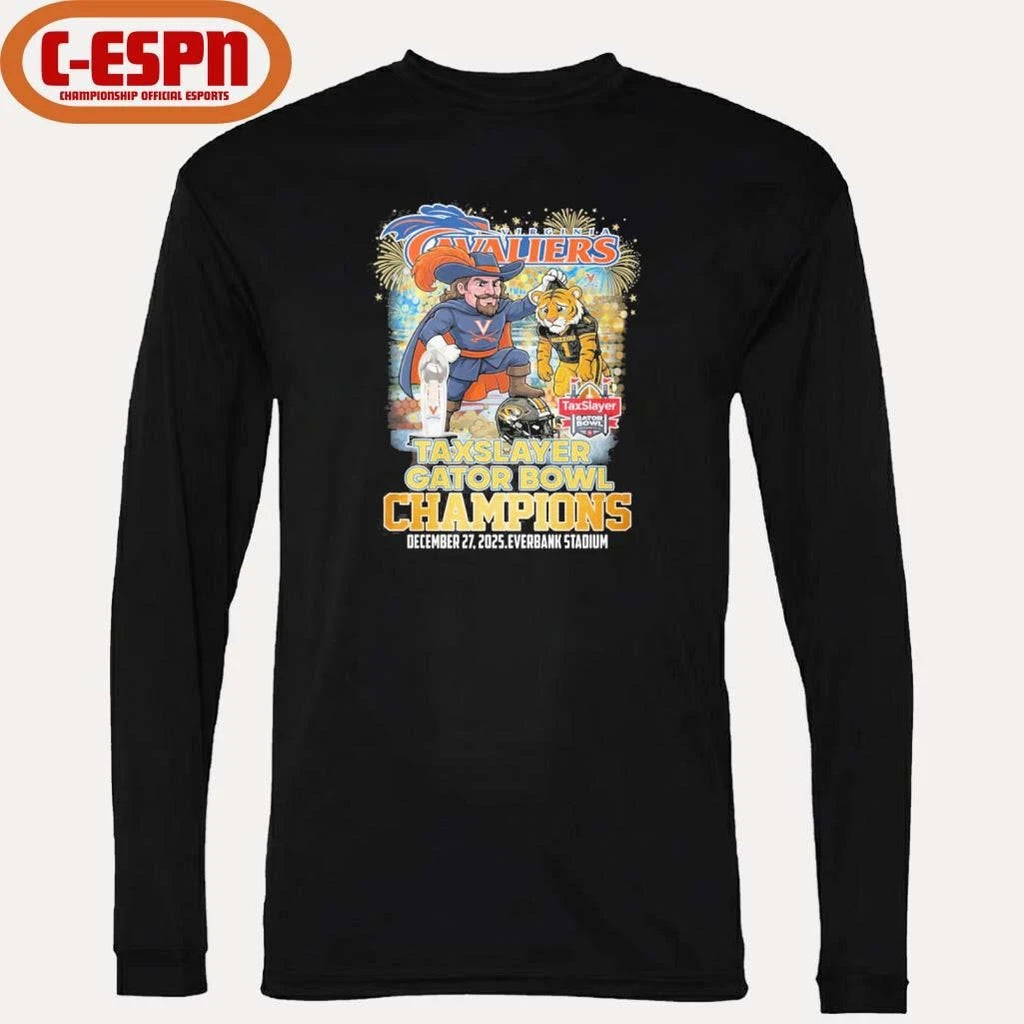 Official Virginia Cavaliers Mascot Gator Bowl Champions Shirt