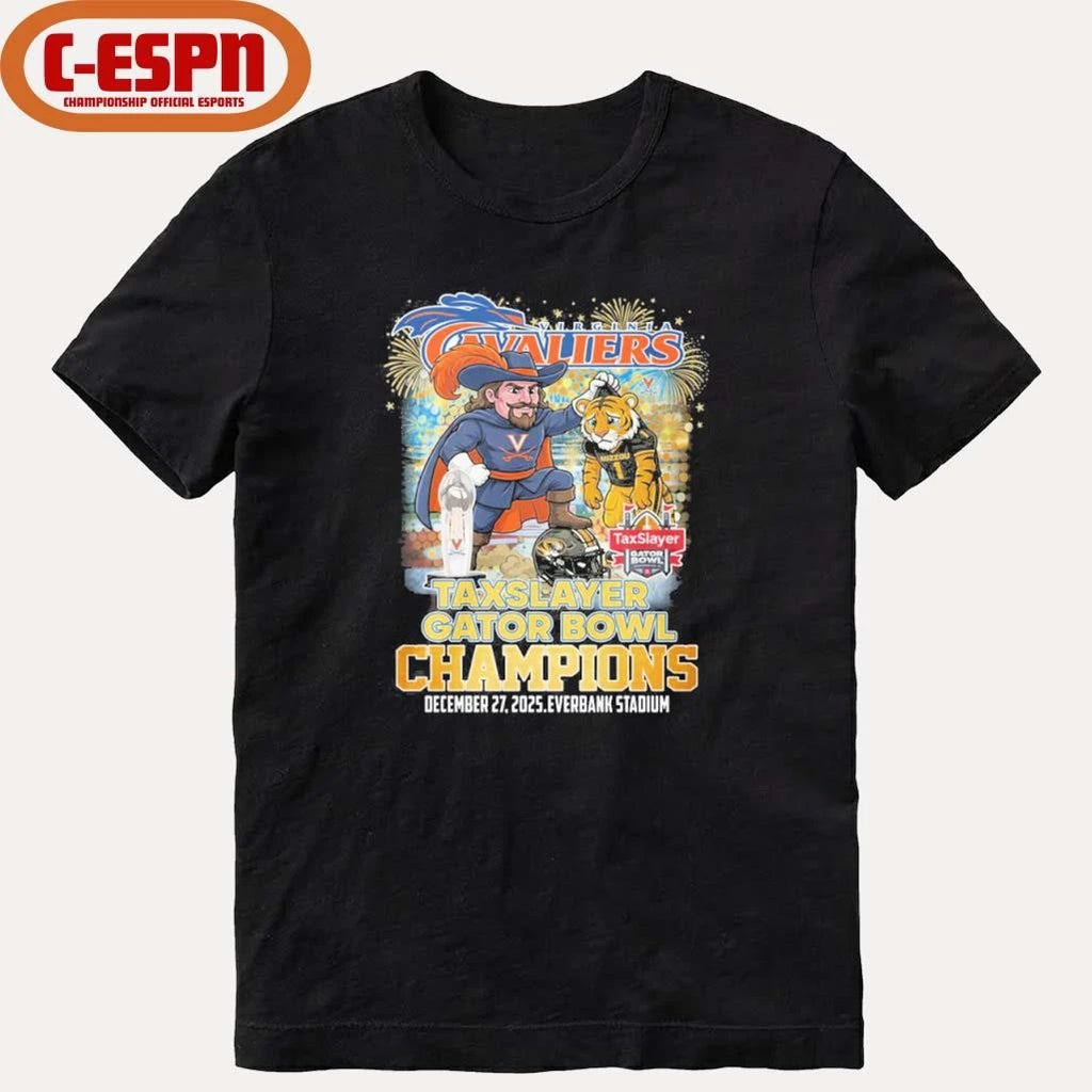 Official Virginia Cavaliers Mascot Gator Bowl Champions Shirt