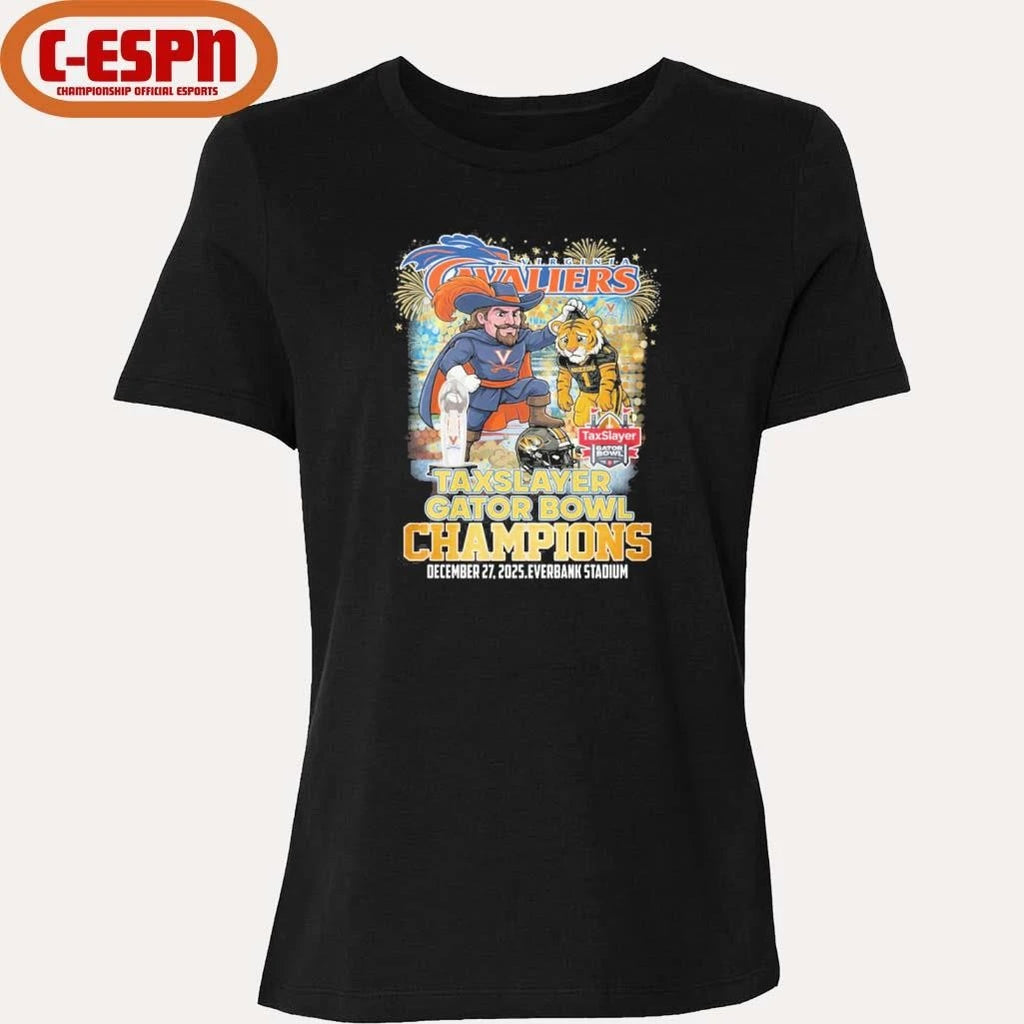 Official Virginia Cavaliers Mascot Gator Bowl Champions Shirt