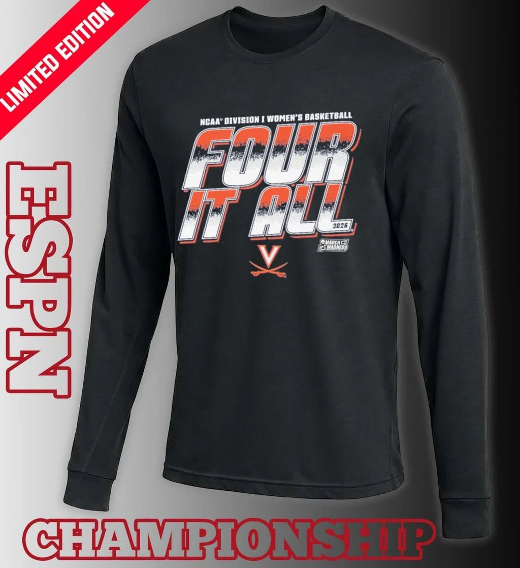 Official Virginia Women’s Basketball Four It All 2026 March Madness Shirt