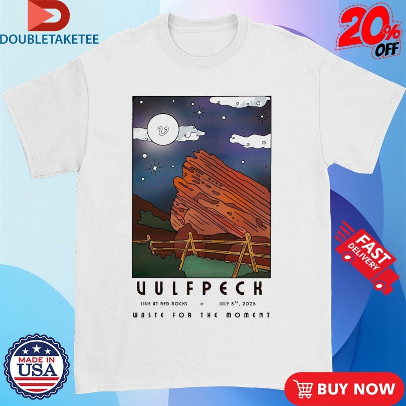 Official Vulfpeck Waste For The Moment July 5 2025 Red Rocks Shirts