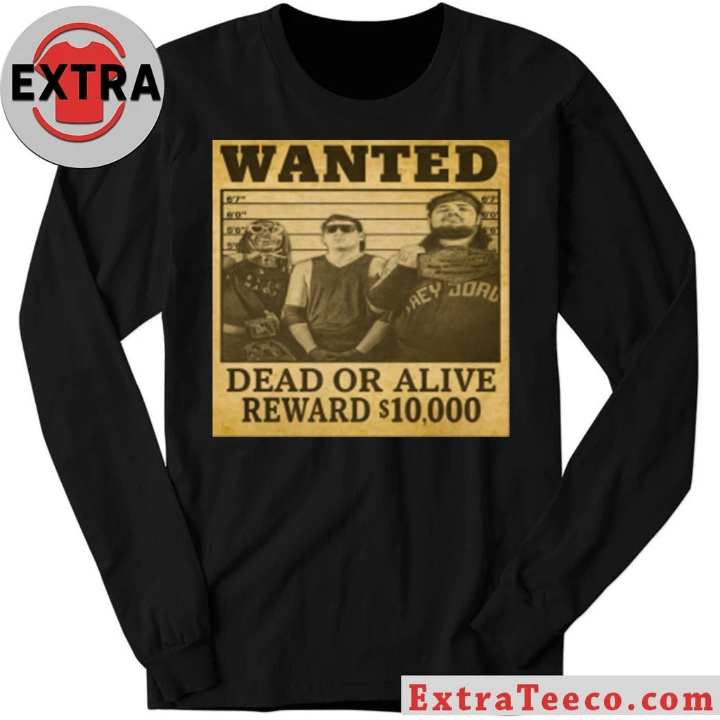 Official WANTED Dead Or Alive Reward 10 000 T-shirt